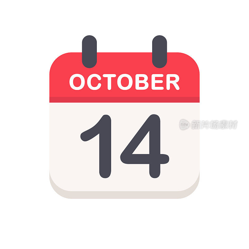 10月14日-日历图标