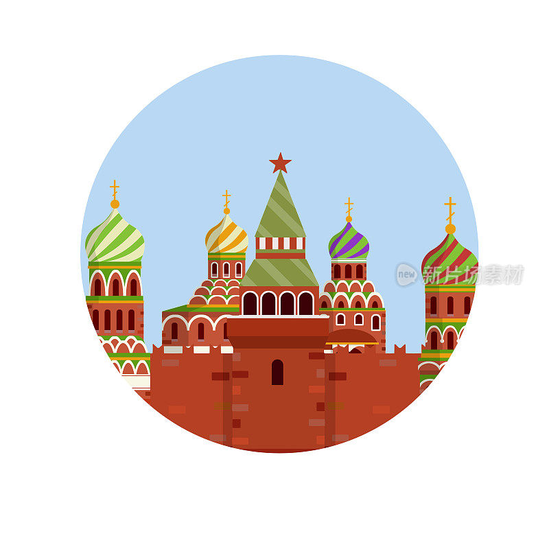 莫斯科克里姆林宫。俄罗斯的住所。红场上的总统。