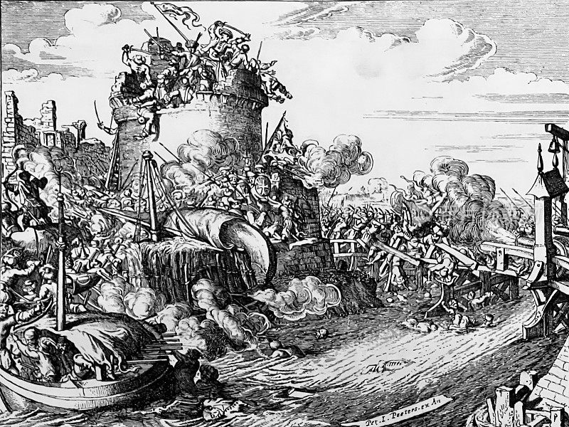 1683年在维也纳击败奥斯曼帝国:土耳其人征服了列奥波德施塔特，摧毁了多瑙河大桥