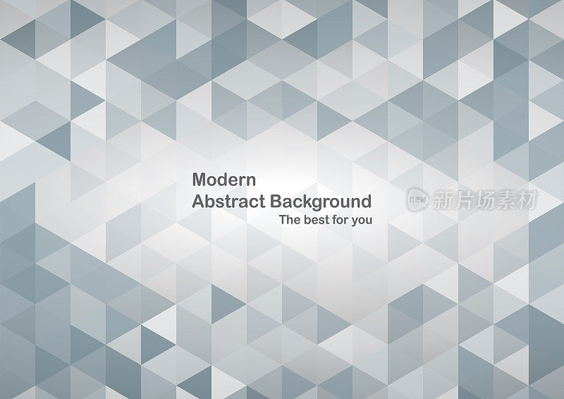 多边形形状的现代抽象背景。蓝白色基调的模板设计用于商业展示，封面，小册子，包装和网页横幅。
