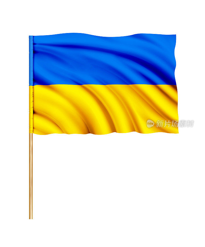 乌克兰国旗，乌克兰国旗，现实向量