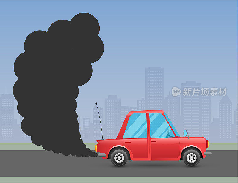 汽车和污染。