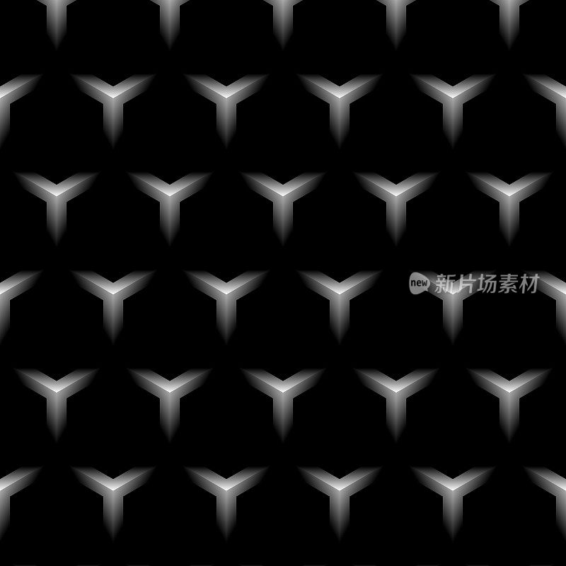 立体图案突出了立方体形状的明显边缘,在整体设计中创造了一种深度感和空间阴谋感