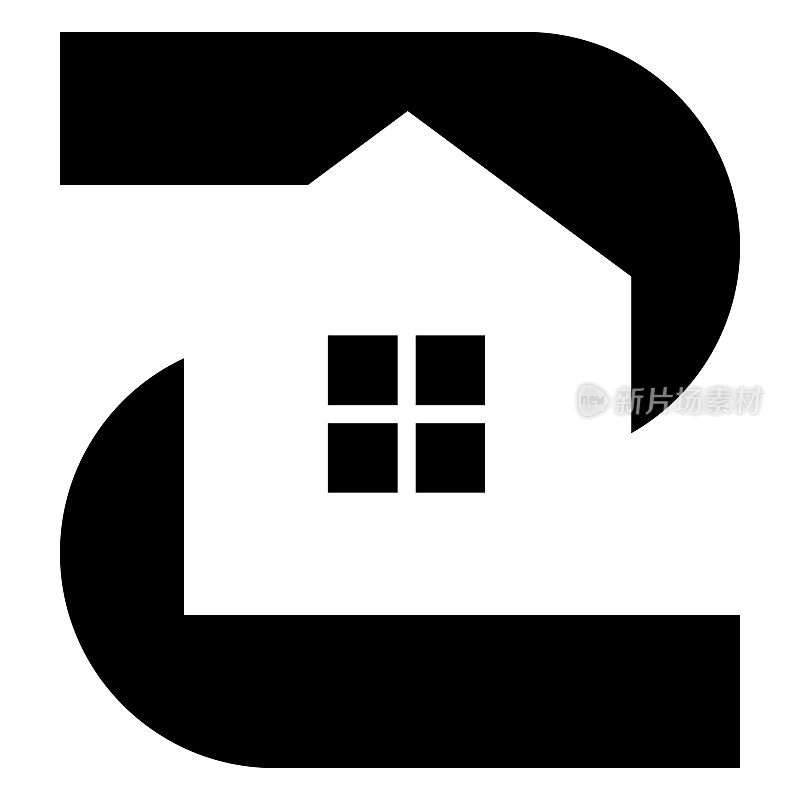 Z为建筑、家居、房屋、房地产、建筑、物业设计Logo。