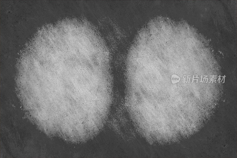 空白和空白灰黑色粗糙纹理垃圾矢量背景划痕和两个圆形椭圆形设计阴影黑板