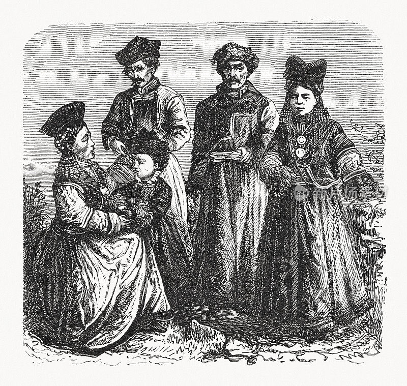 蒙古族布里亚特木刻，1893年出版