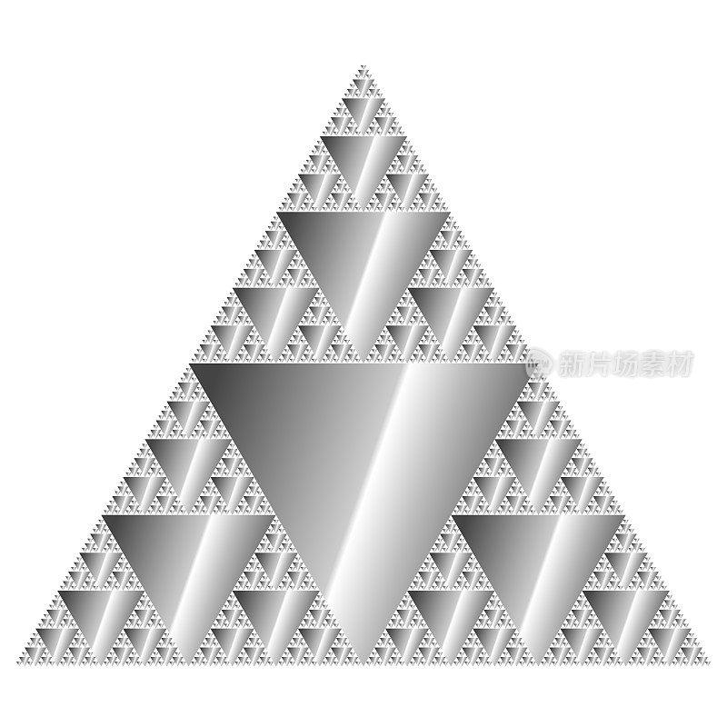 金属Sierpinski三角形分形