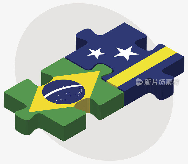 巴西和库拉索岛的旗帜