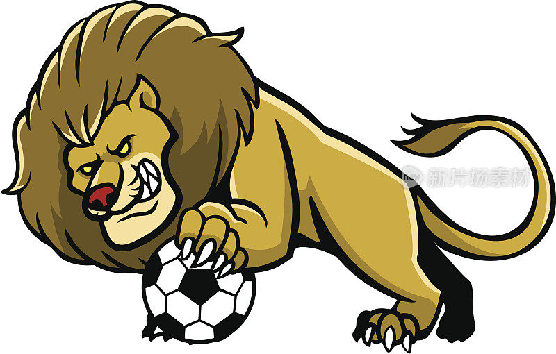 狮子足球吉祥物