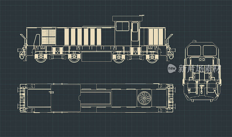 柴油机车图纸