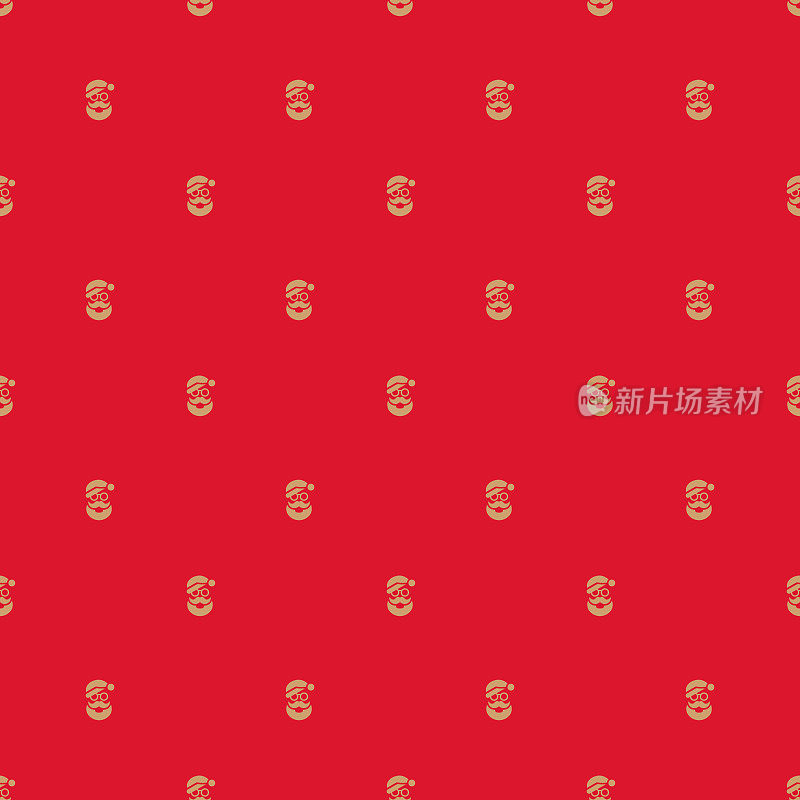 圣诞老人无缝图案