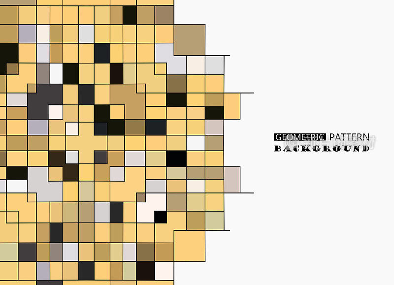 矢量几何方格图案背景设计