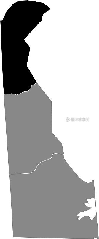 美国特拉华州新城县的位置图