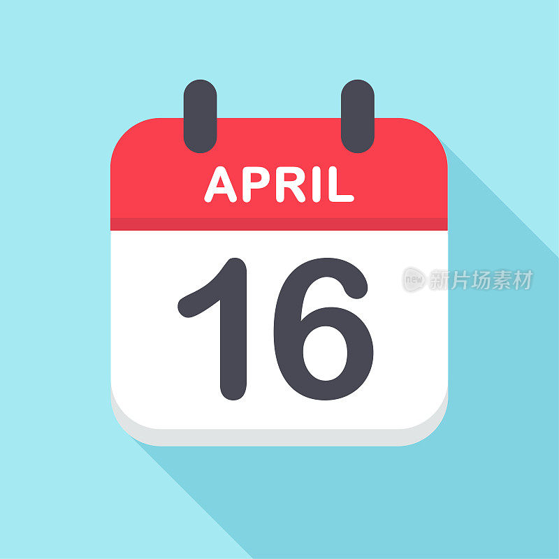 4月16日-日历图标