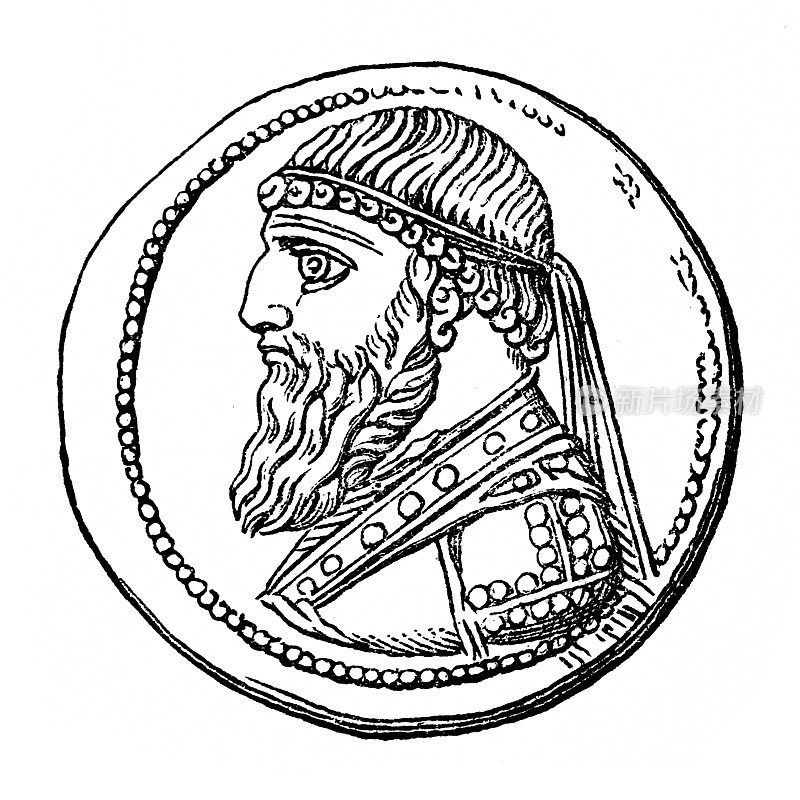 帕提亚国王米特里达梯二世的古币