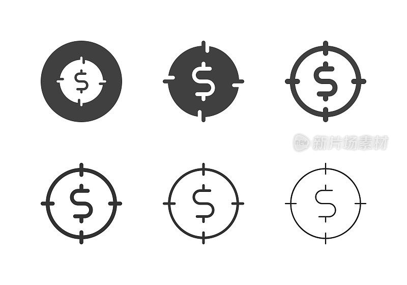 美元目标图标-多系列