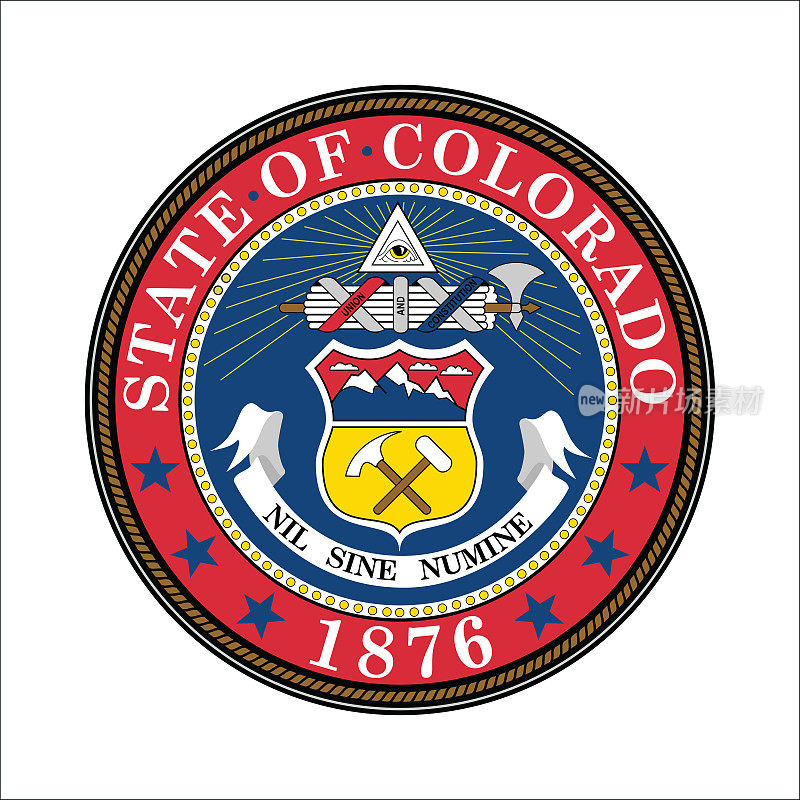 科罗拉多州的旗帜。