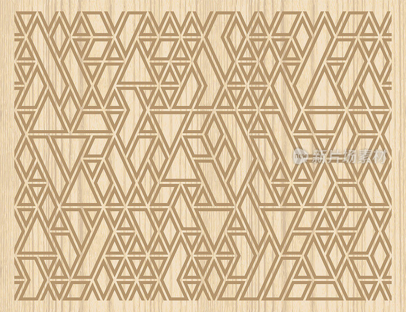 木质纹理几何图案