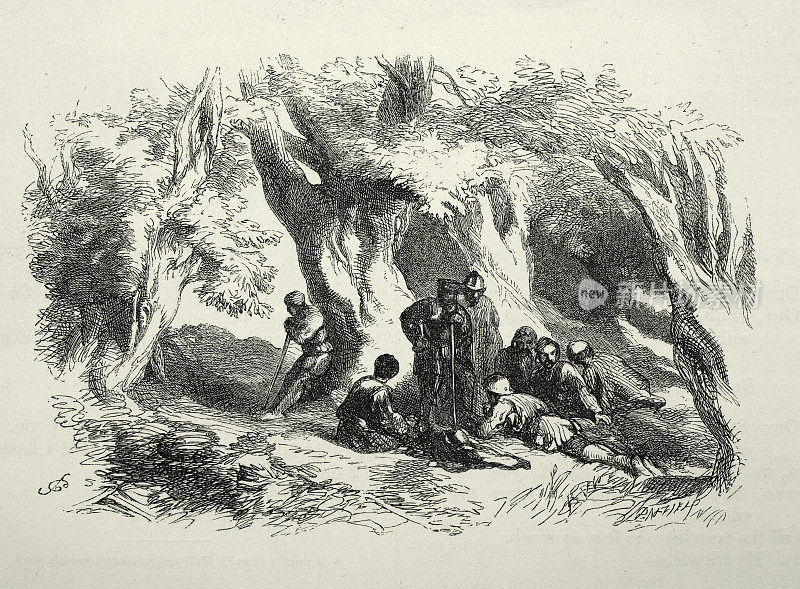威廉・莎士比亚的《维罗纳的两位绅士》，第四幕，曼图亚附近的森林