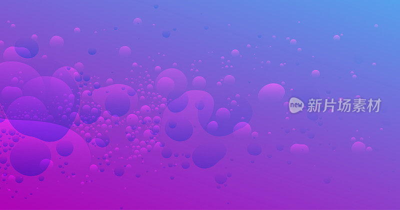 抽象的紫色水泡背景