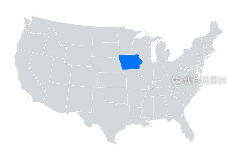 爱荷华州地图