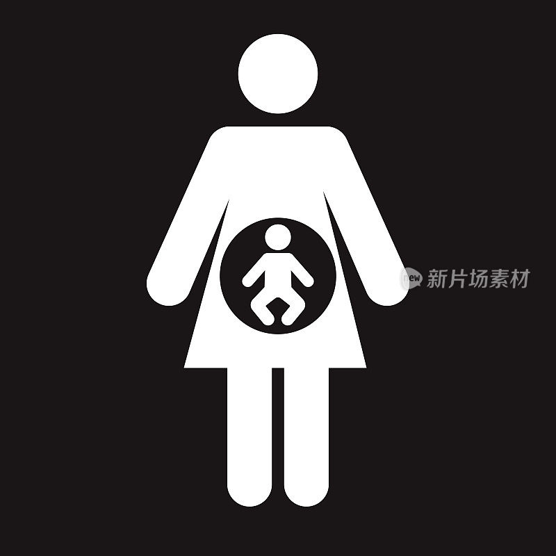 孕妇卫生间的无障碍图标