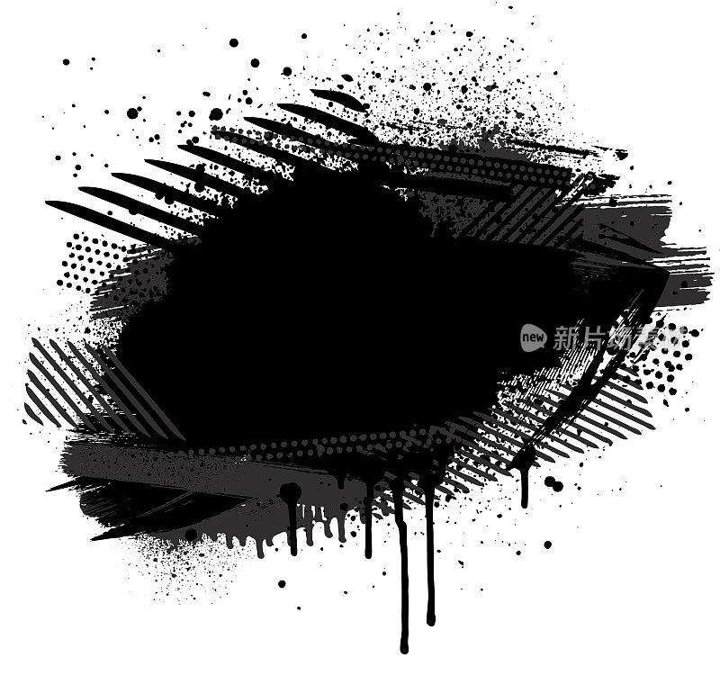 黑色垃圾矢量背景