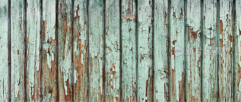 谷仓木栅栏漆的旧木面板垃圾背景