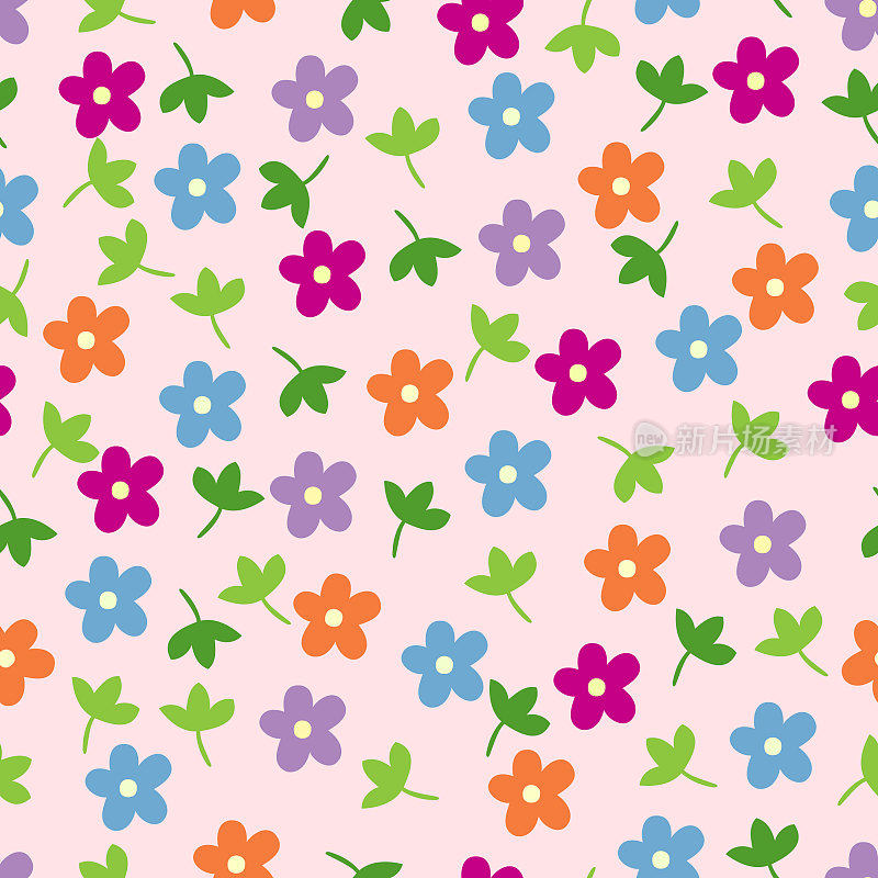 花无缝图案。