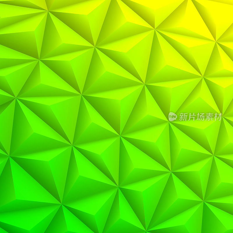 抽象几何纹理-低多边形背景-多边形马赛克-绿色渐变