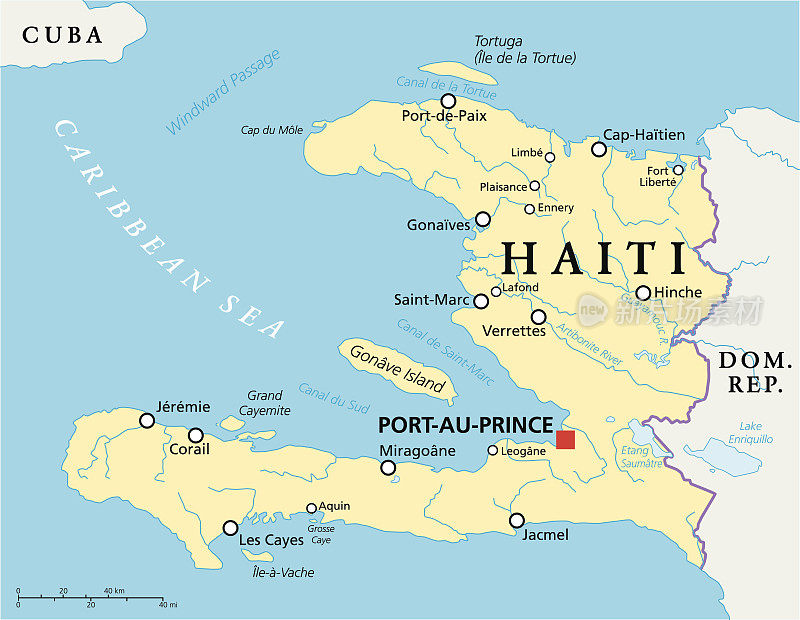 海地的政治地图