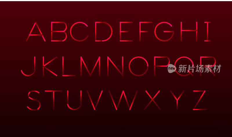字体为您的新年设计。Vecnor字体