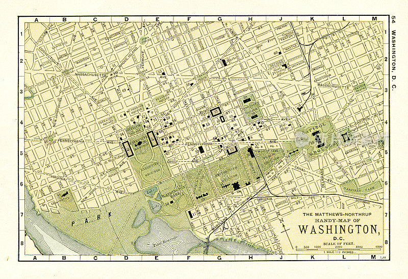 1898年华盛顿特区地图