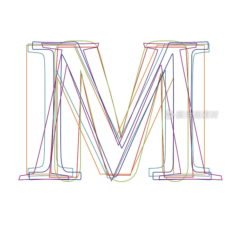 向量符号线性字母M