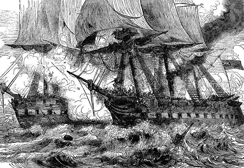 1812年战争期间，香农号捕获切萨皮克号