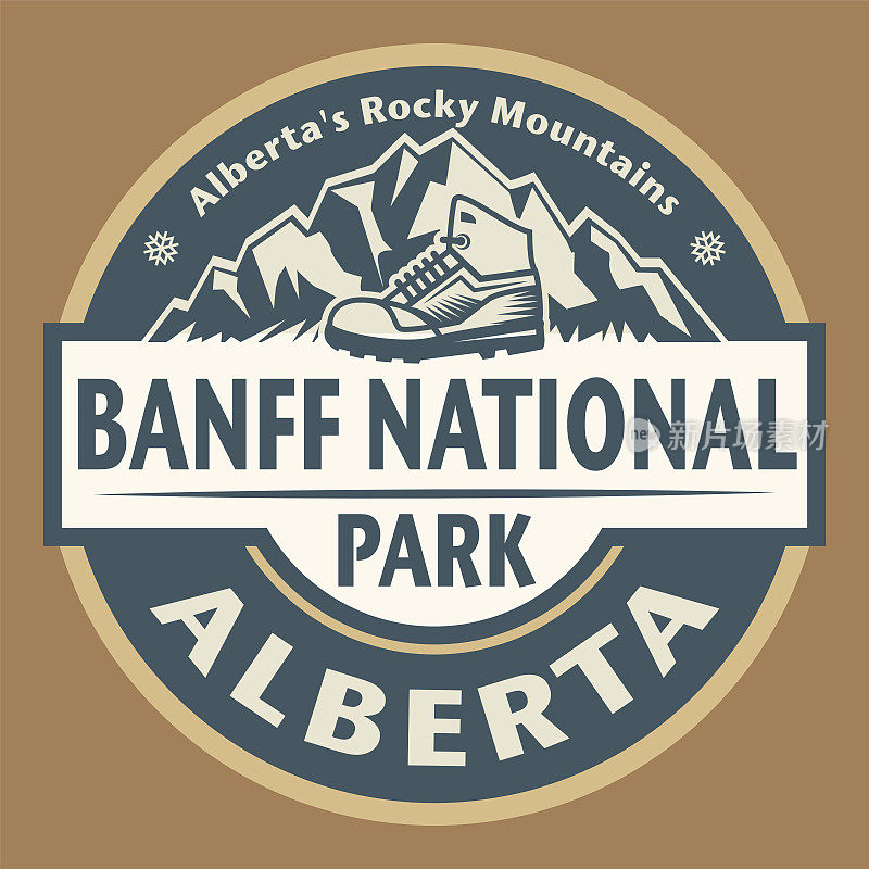 加拿大亚伯达省班夫国家公园的徽章