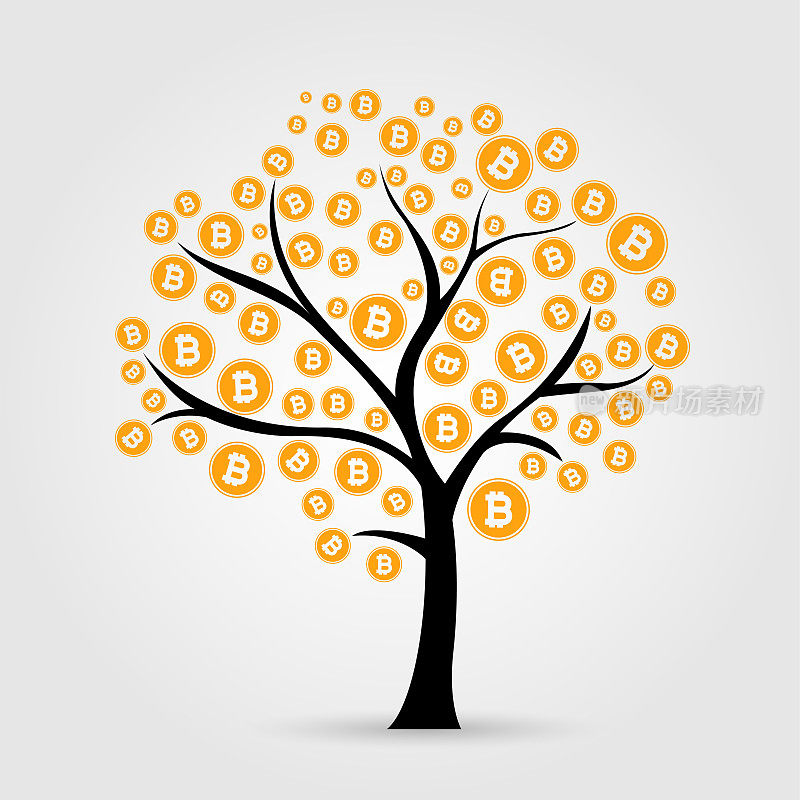 比特币树图标
