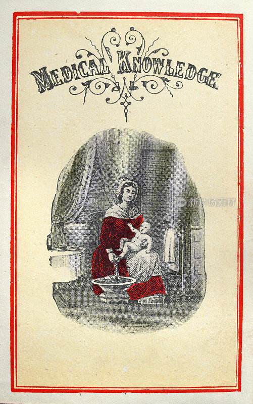 新妈妈给孩子洗澡，维多利亚时代的母亲，19世纪的历史