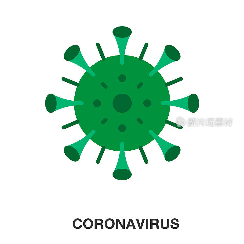 冠状病毒平图标