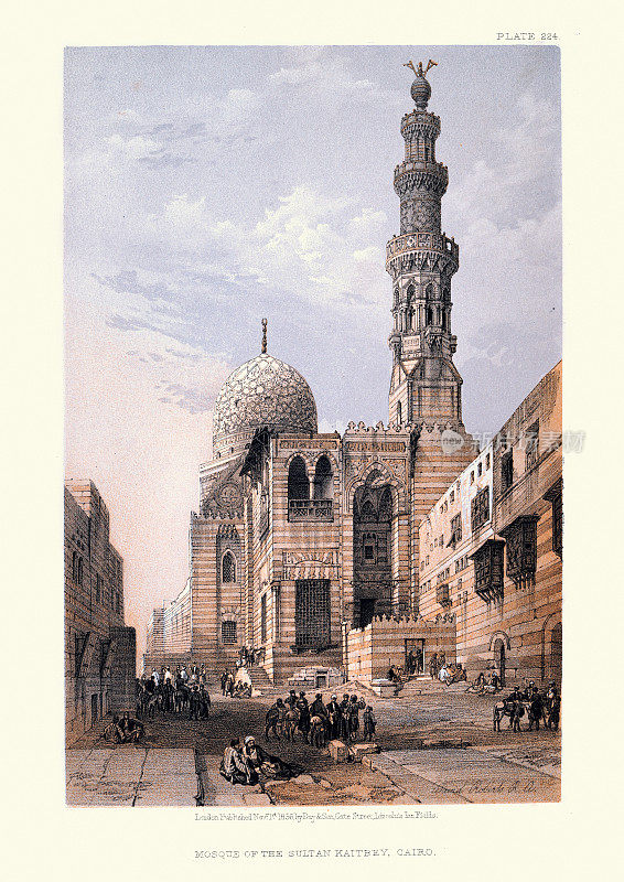 清真寺苏丹阿什拉夫Qaytbay，开罗，19世纪