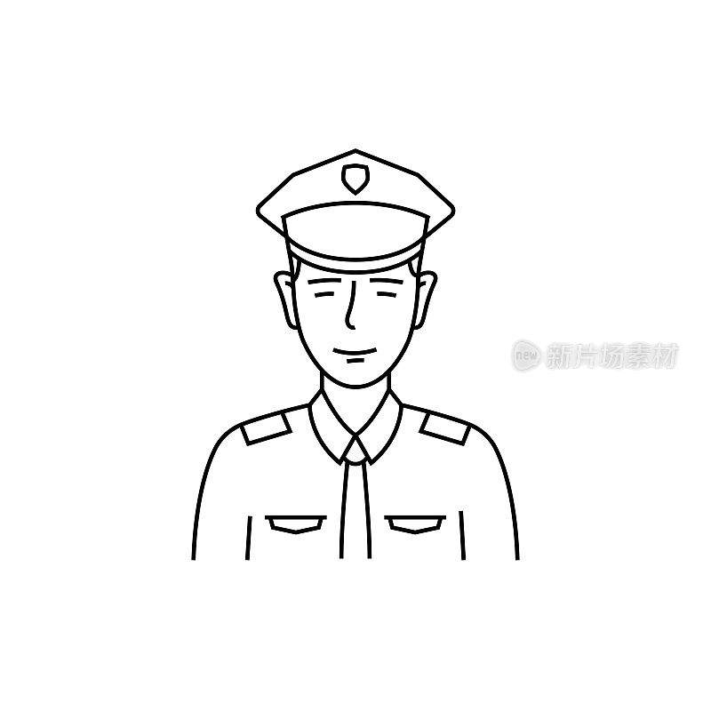 警察一行图标