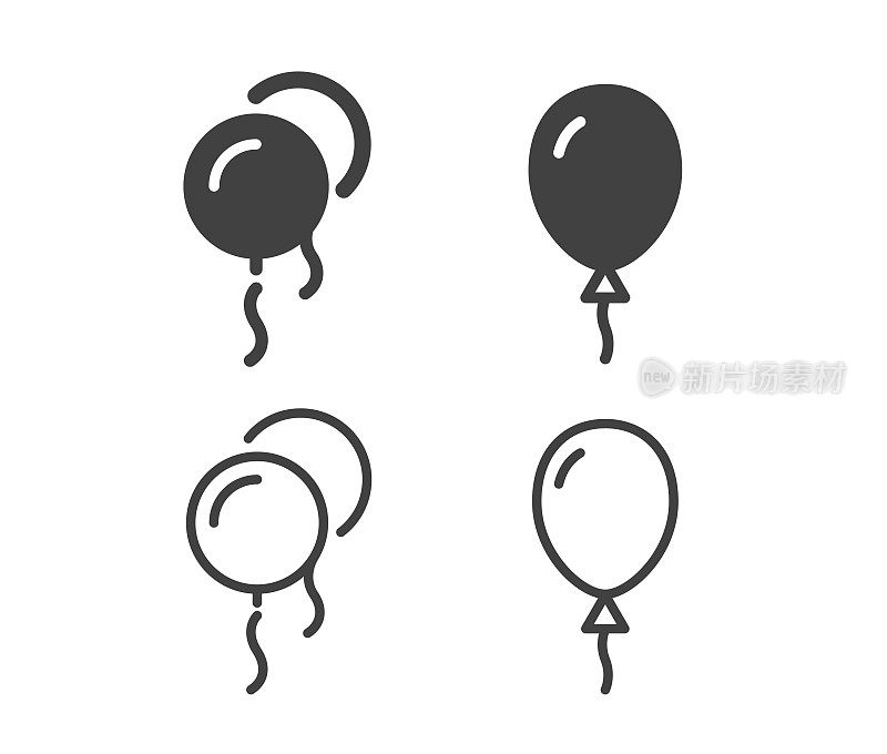 气球-插图图标