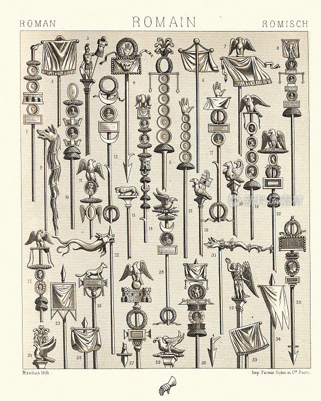 古罗马共和国和帝国的军事标志和标准