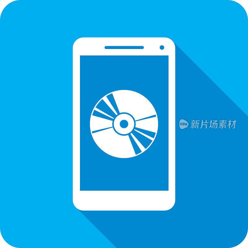 CD智能手机图标剪影