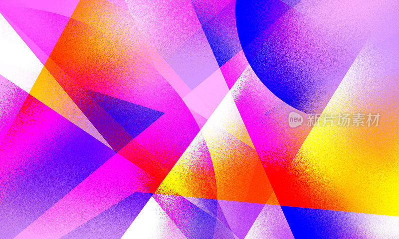 彩色渐变和噪声背景。抽象彩色形状图案插图墙纸，海报，传单，和任何设计。多色渐变和噪声纹理。