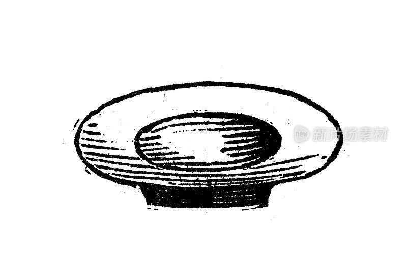 仿古雕刻插图:Paten