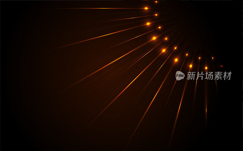 橙色氖激光抽象技术背景