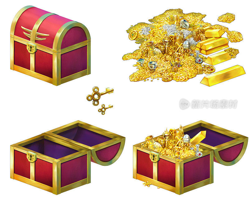 宝盒和金子