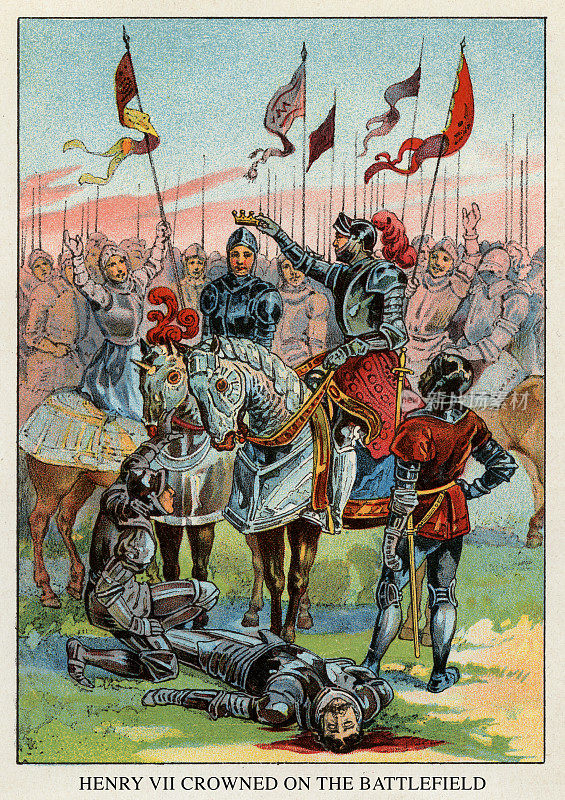 亨利七世在战场上加冕