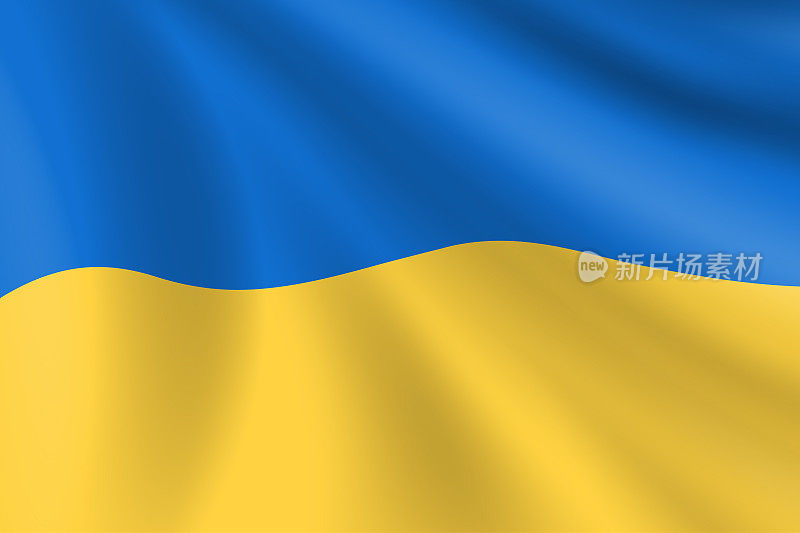 乌克兰国旗。乌克兰国旗。矢量标志背景。股票插图